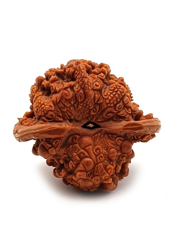 Chinese Carved Walnut - Dragon Skin / Phoenix Skin 5