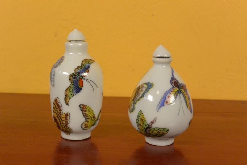 Chinese Chinese SnuffBottles Lot Butterflies 1 2