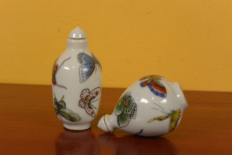Chinese Chinese SnuffBottles Lot Butterflies 1 5