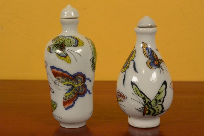 Chinese Chinese SnuffBottles Lot Butterflies 3 2