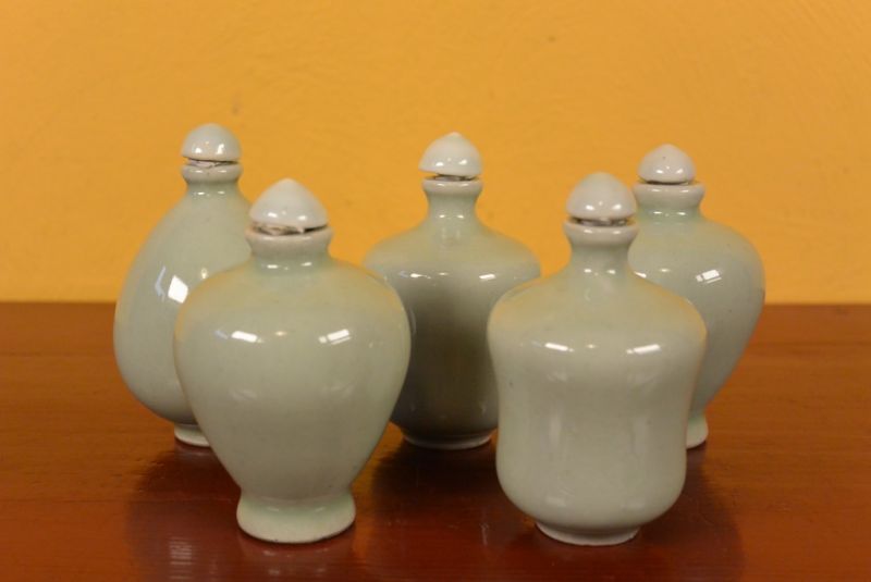 Chinese Chinese SnuffBottles Lot Celadon 4