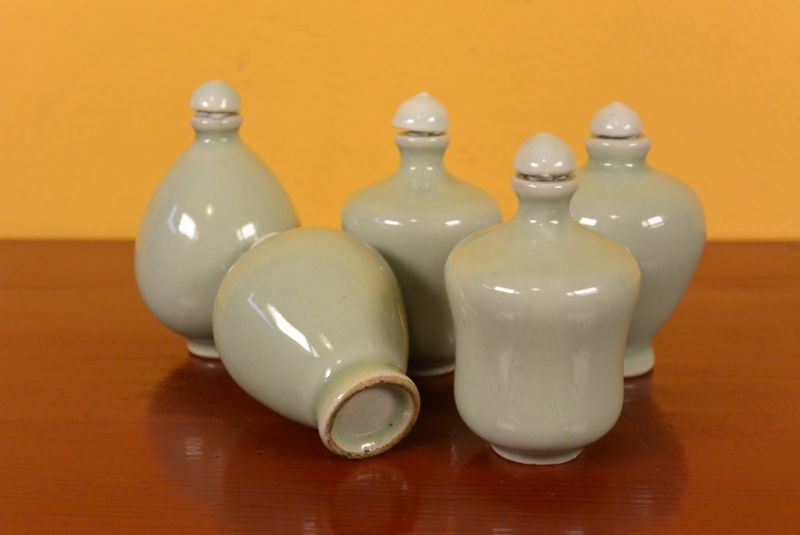 Chinese Chinese SnuffBottles Lot Celadon 5