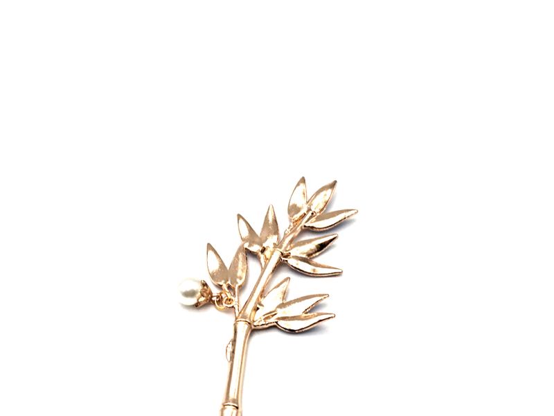 Chinese Cloisonné Enamel Hair Stick - Bamboo - Sky blue 3