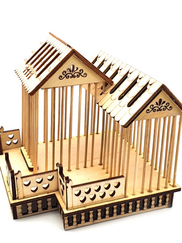 Chinese Cricket Cage - For daily use - Bamboo - Big house 4