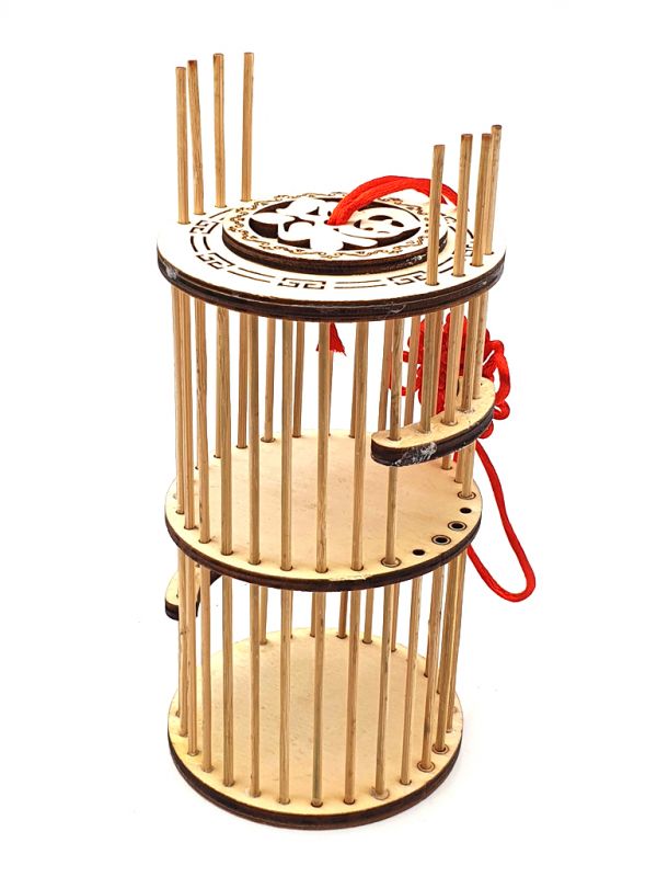 Chinese Cricket Cage - For daily use - Bamboo - Round floor 1