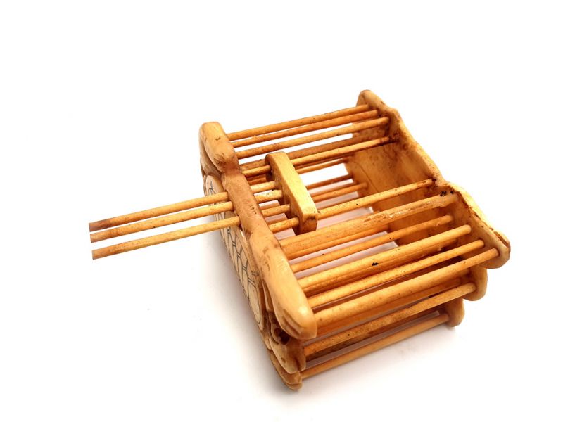 Chinese cricket cage in Bone - Turtle 3