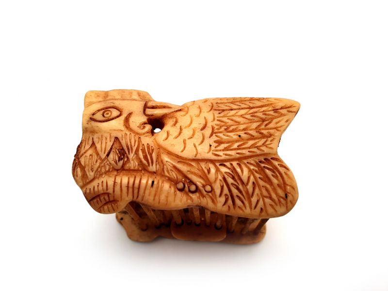 Chinese cricket cage in bone Bird 2