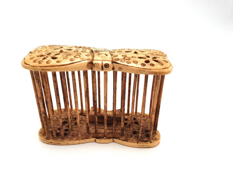 Chinese cricket cage in bone Dragonfly 2