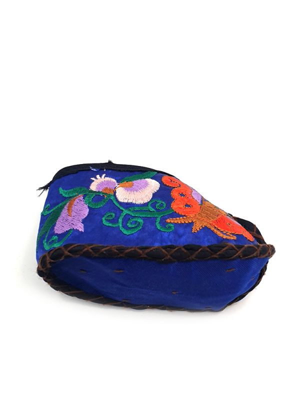 Chinese Embroidery - Miao Baby Slippers - Navy blue 3