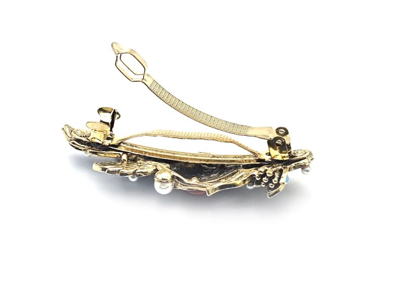 Chinese enamel barrette - Cloisonné - The phoenix 5