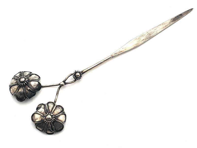 Chinese ethnic double Flowers hairpins 1