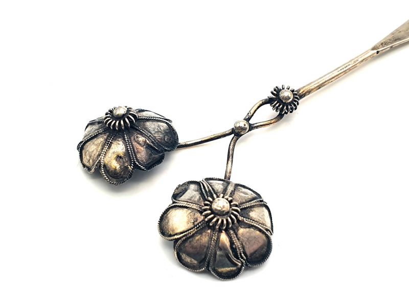 Chinese ethnic double Flowers hairpins 2