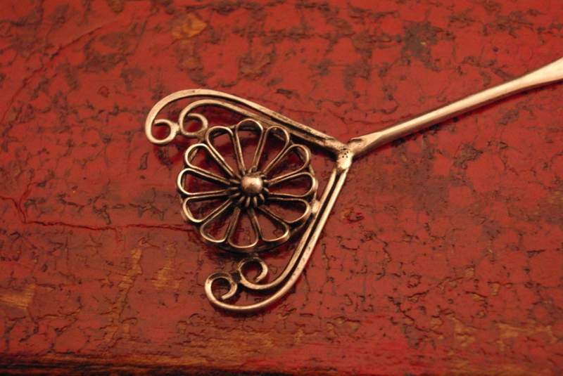 Chinese ethnic double Heart Flower hairpins Miao 3