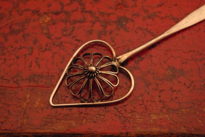 Chinese ethnic Heart hairpins Miao minority 3