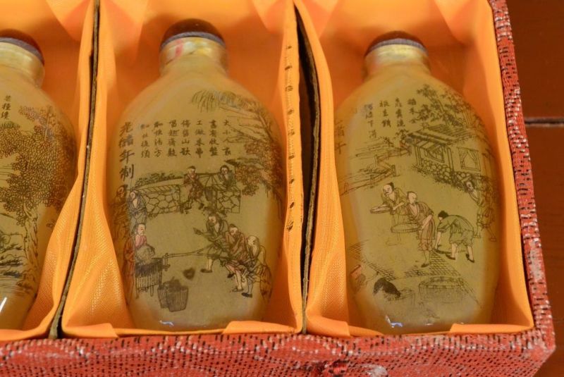 Chinese Glass SnuffBottles Lot - Chinese countryside 4