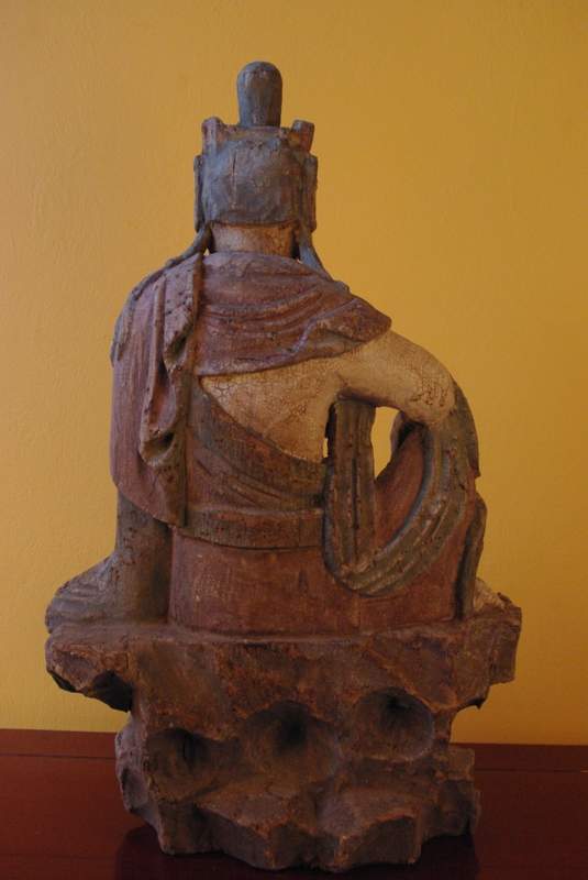 Chinese Goddess Statue Guan-yin Bodhisattva Polychrome 4