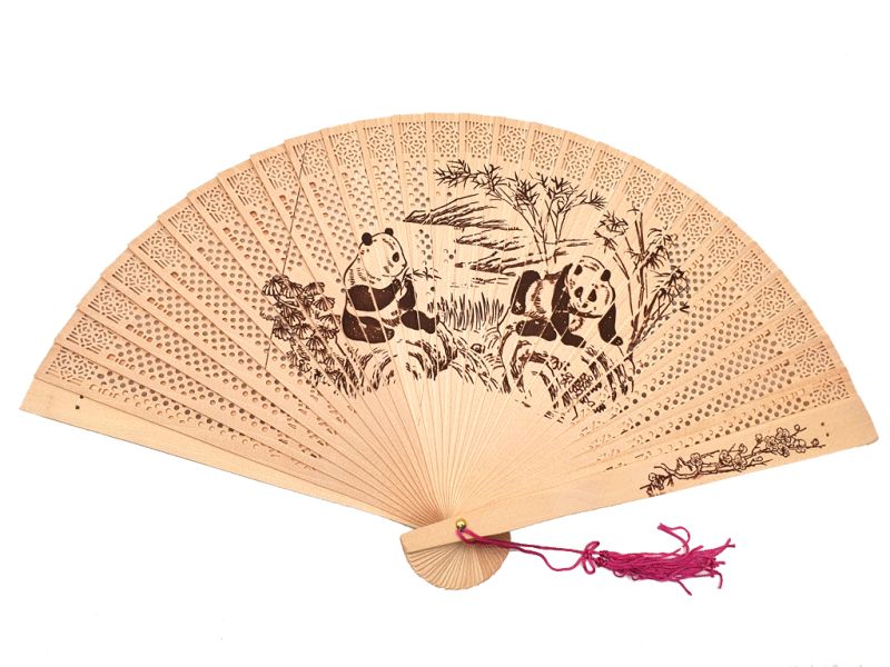 Chinese Hand fan Panda 1