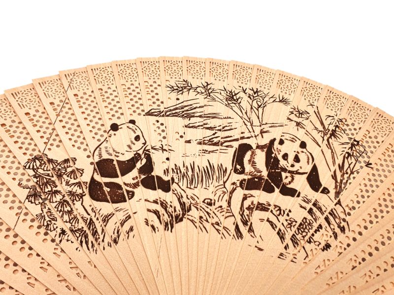 Chinese Hand fan Panda 2