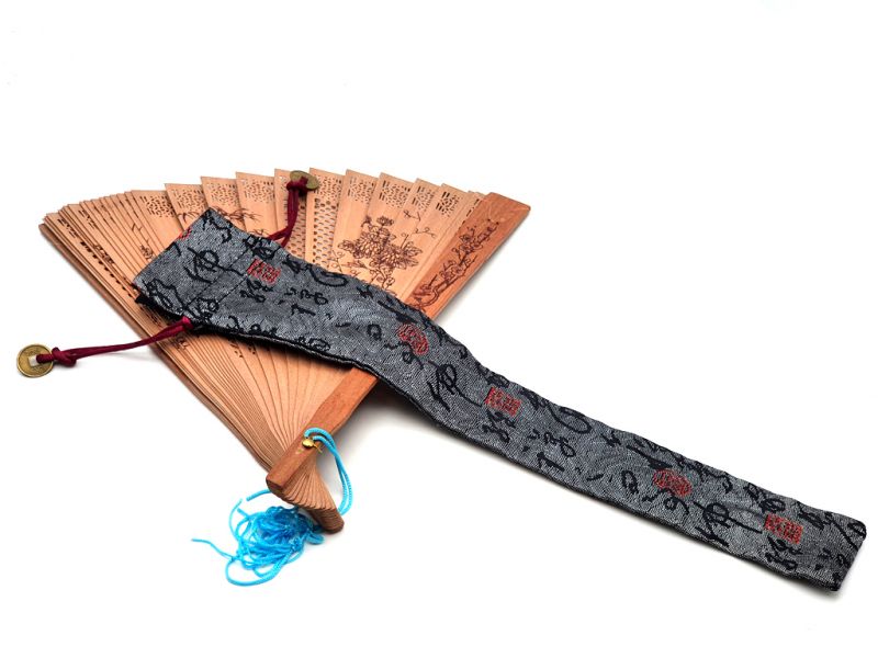 Chinese Hand fan Pouch - Size S - Chinese characters 1