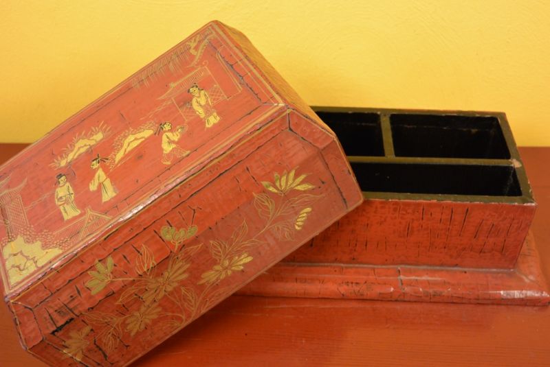 Chinese Lacquer Red Box 3
