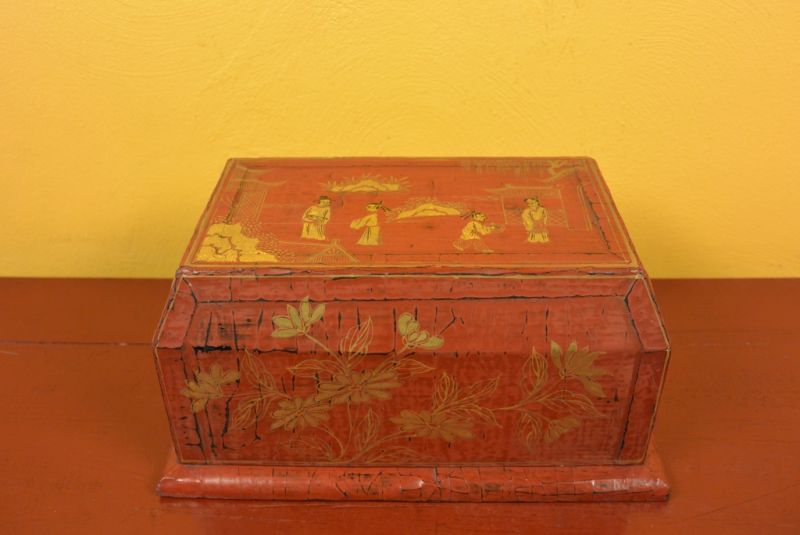 Chinese Lacquer Red Box 5