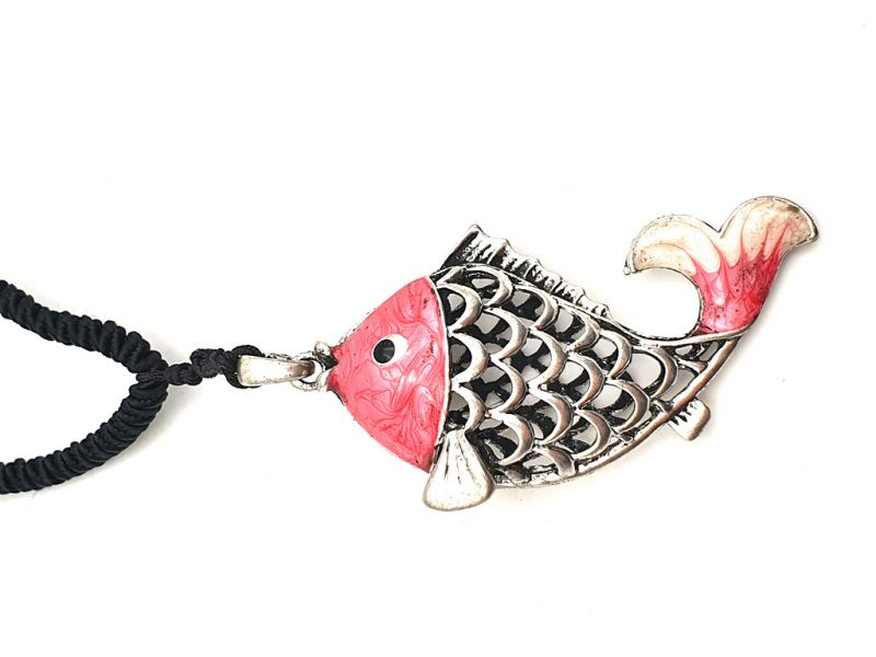 Chinese Necklace Red Fish 1