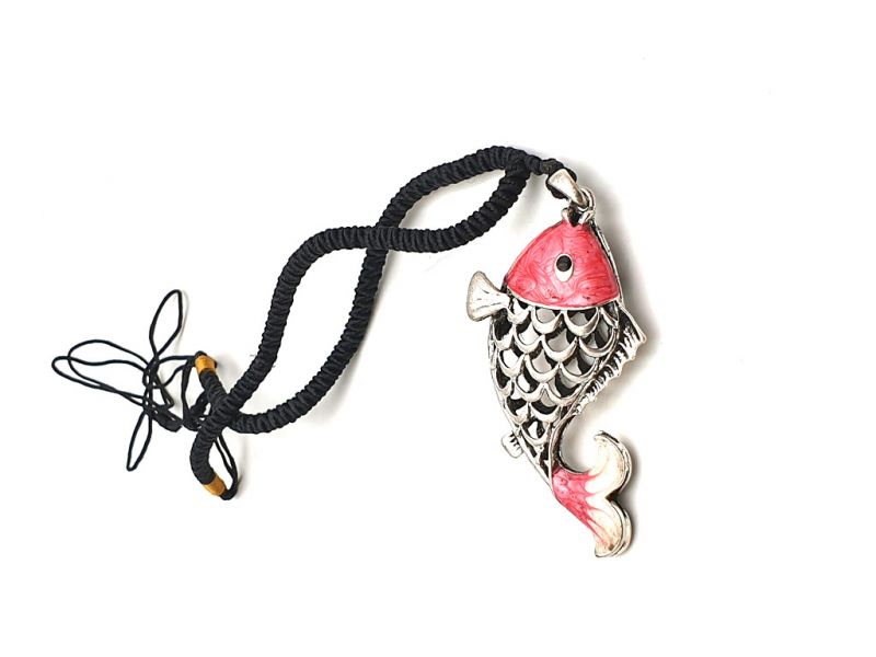 Chinese Necklace Red Fish 2