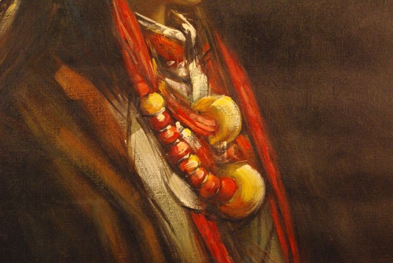 Chinese Oil Painting chinese ethnic woman 3