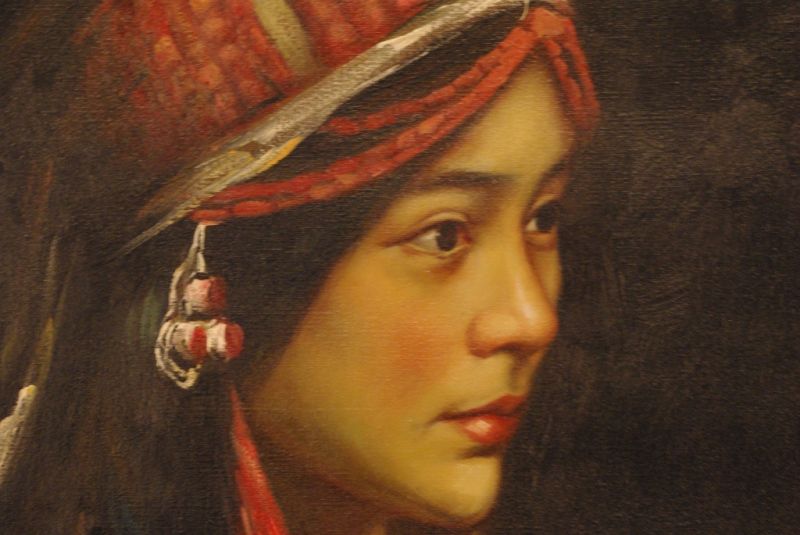 Chinese Oil Painting chinese ethnic woman 5