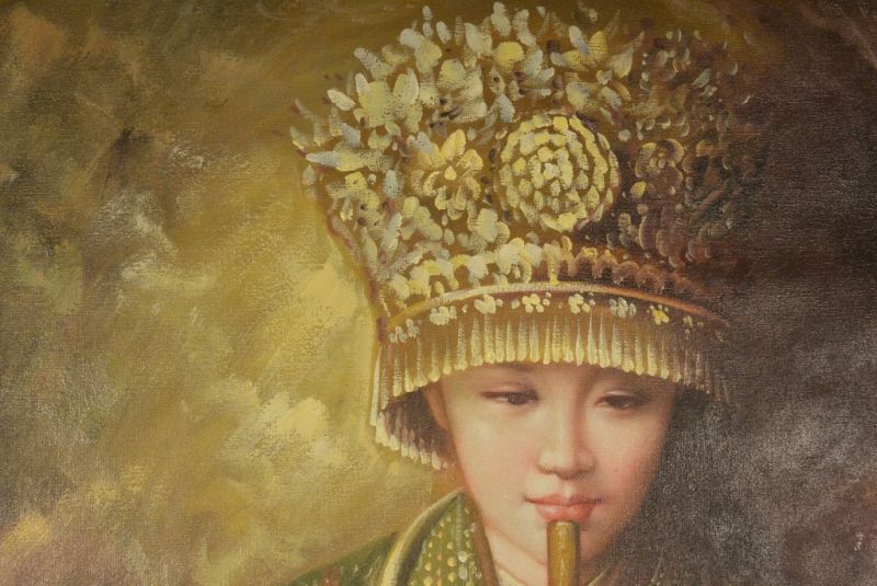 Miao Womain - Chinese Oil Painting 4