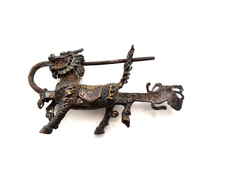Chinese Padlock in Metal Chinese guardian lions 1