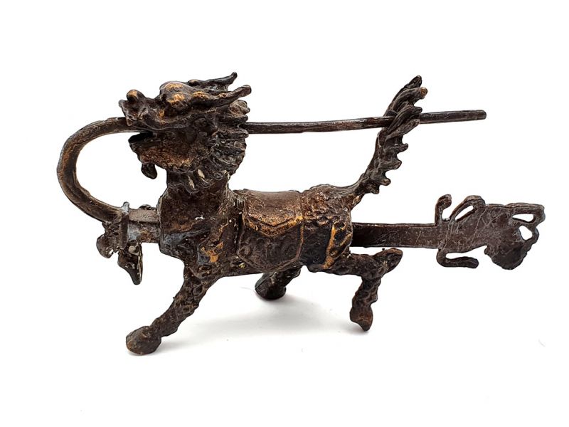 Chinese Padlock in Metal Chinese guardian lions 3
