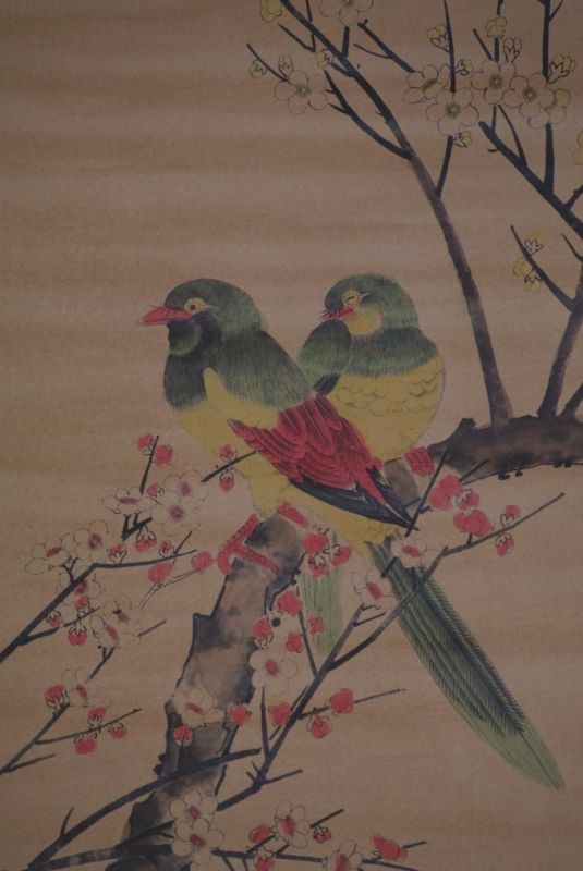 Chinese Paining Birds on a cherry tree 2 3