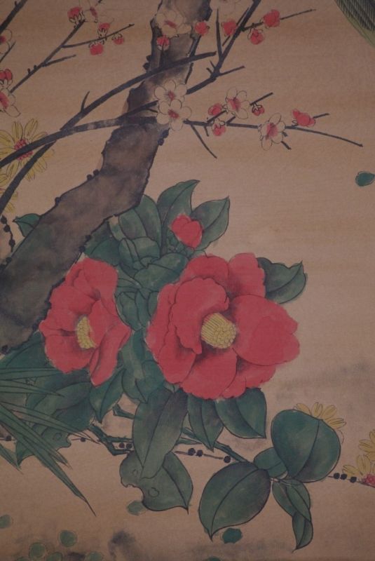 Chinese Paining Birds on a cherry tree 2 4