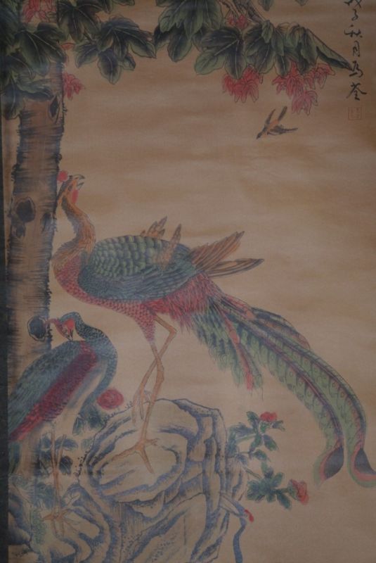 Chinese Paining Kakemono5 Birds 2