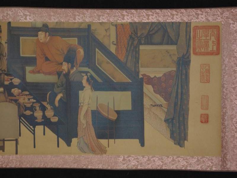 Chinese Painting Night Revels of Han Xizai part 3 4