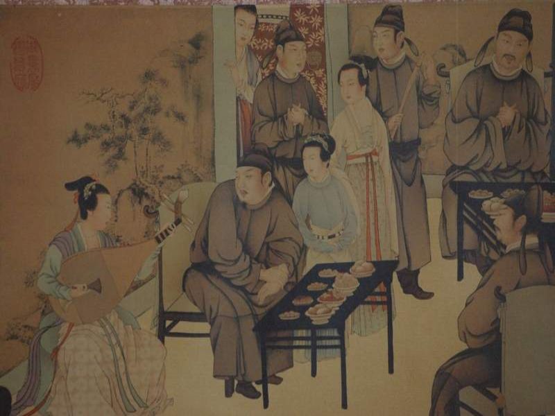 Chinese Painting Night Revels of Han Xizai part 3 5