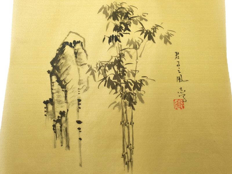 Chinese Painting on silk to frame - Landscape - Bamboo 2