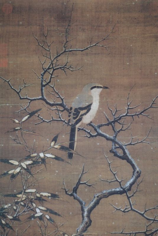 Chinese Painting Shrike on a winter Tree Li Di 2