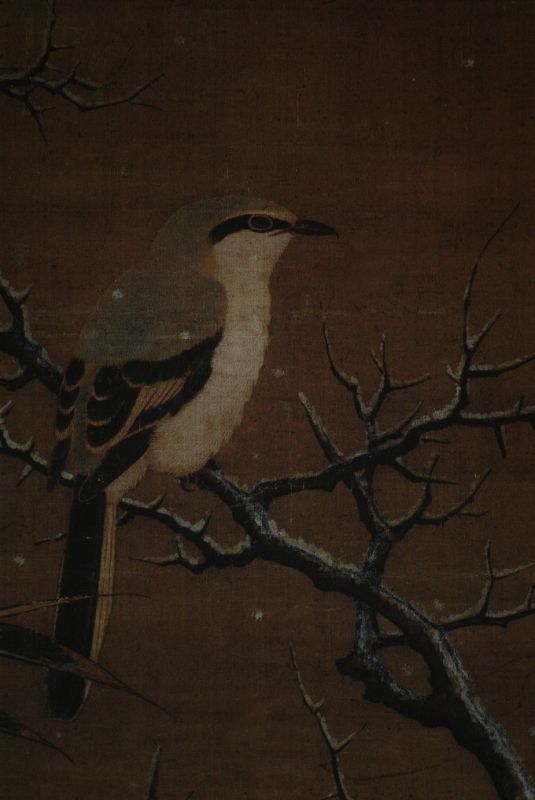 Chinese Painting Shrike on a winter Tree Li Di 3