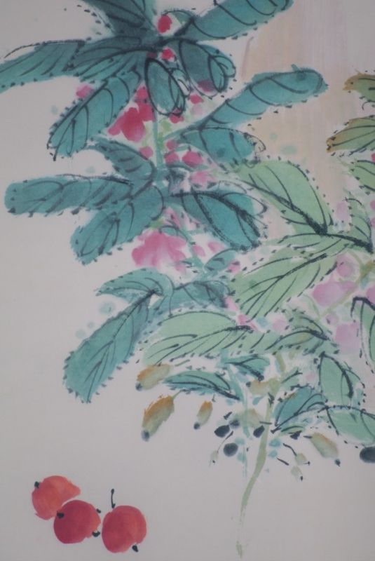Chinese Painting Watercolor on silk Peony 5