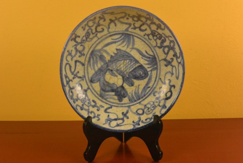 Chinese porcelain plate Fish 1