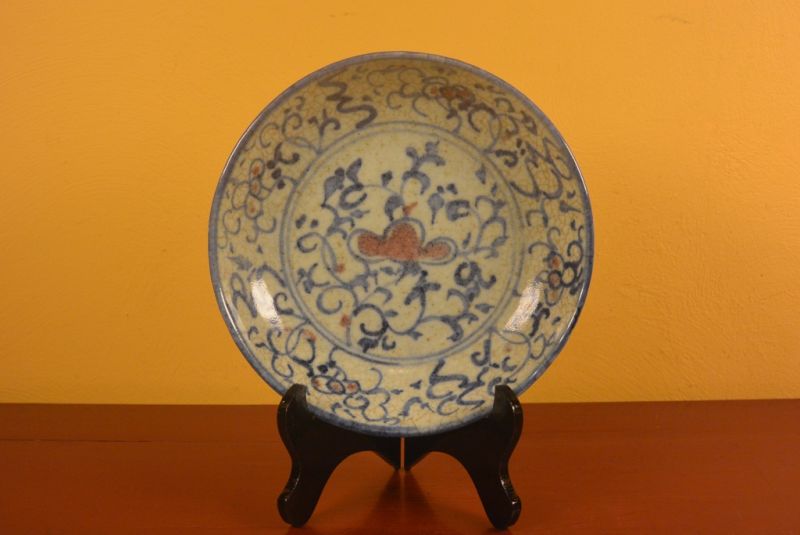 Chinese porcelain plate Lotus 1