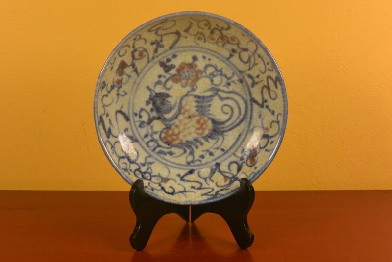 Chinese porcelain plate Phoenix 1
