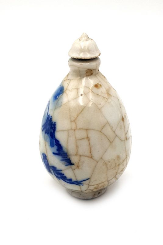 Chinese Porcelain Snuff Bottle - hand made painting - Old Style - Landscape 2