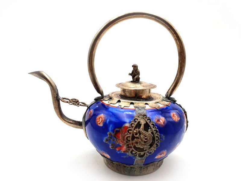 Chinese Porcelain Teapot Blue 1