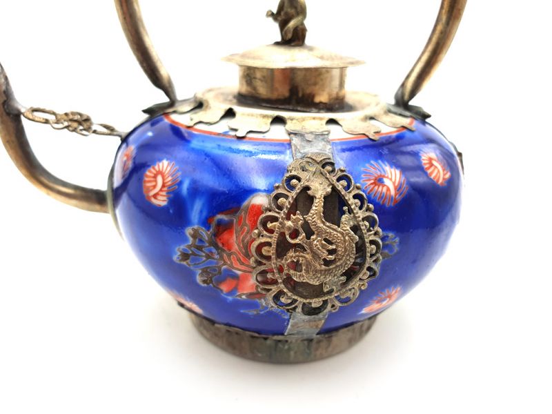 Chinese Porcelain Teapot Blue 2