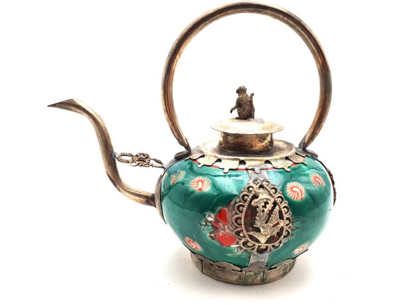 Chinese Porcelain Teapot Green 1