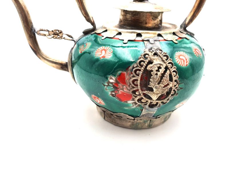 Chinese Porcelain Teapot Green 2