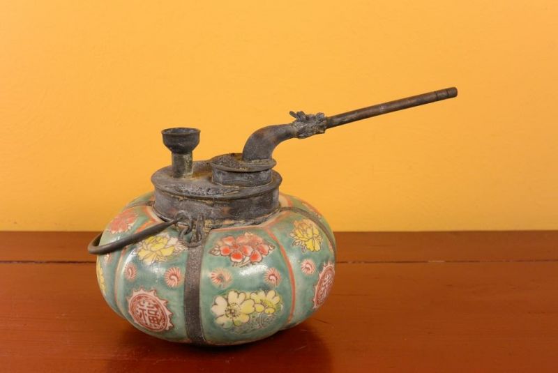 Chinese Porcelain Water Pipe - Green 2 1